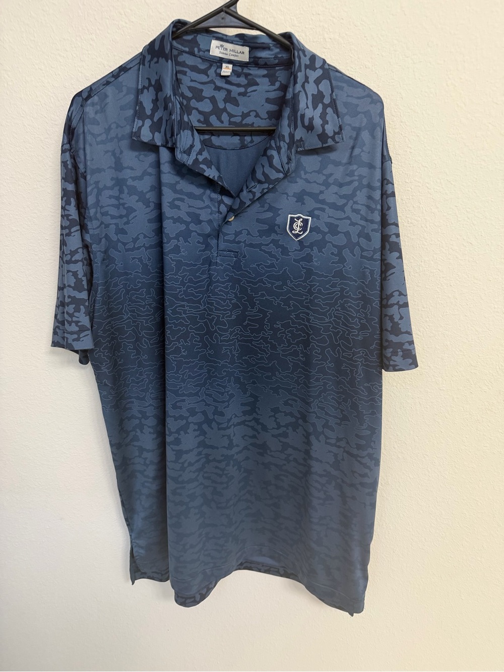 Peter Millar Blue Camouflage Polo Shirt